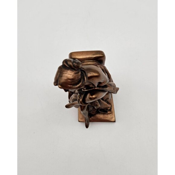 Vintage 1978 Giovanni Schoeman Cold Cast Bronze Sculpture Quessa - Picture 6 of 11